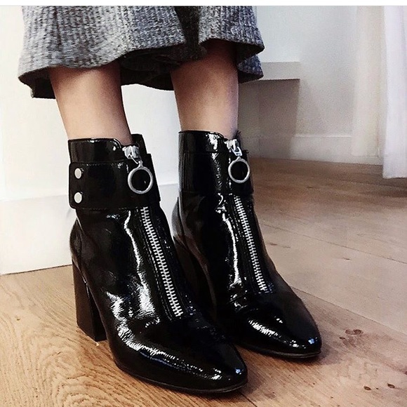 dolce vita patent leather booties